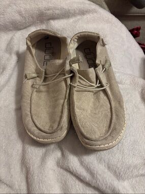 Hey Dude Women's Casual Slip-On Moccasins in Light Tan